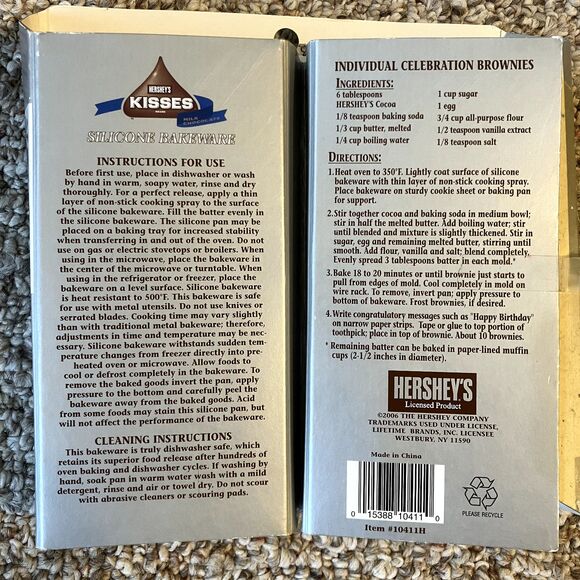 NEW HERSHEY’S KISSES Silicone Bakeware 6- Cavity Microwave & Dishwasher Safe - Picture 4 of 7